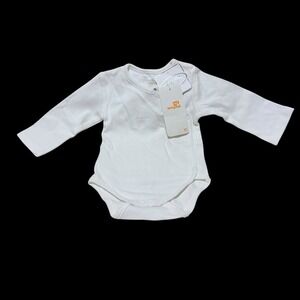 Mayoral‎ Unisex Newborn White Long Sleeve Bodysuit Embroidered